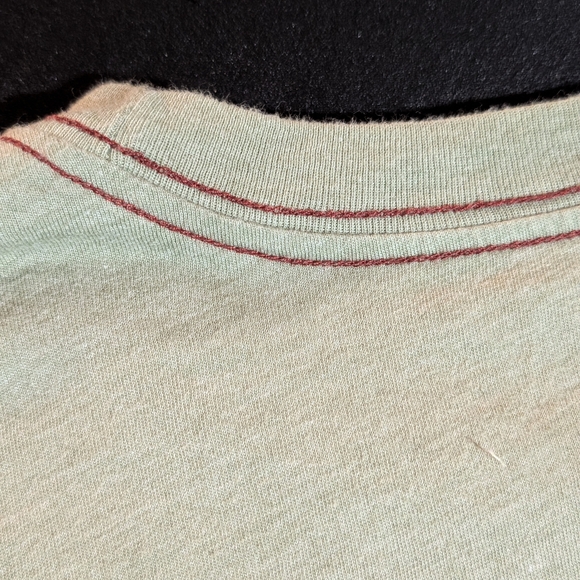 RVCA Slim Fit Graphic Print Beige Balance of Opposites Men's L T-Shirt - Picture 4 of 5